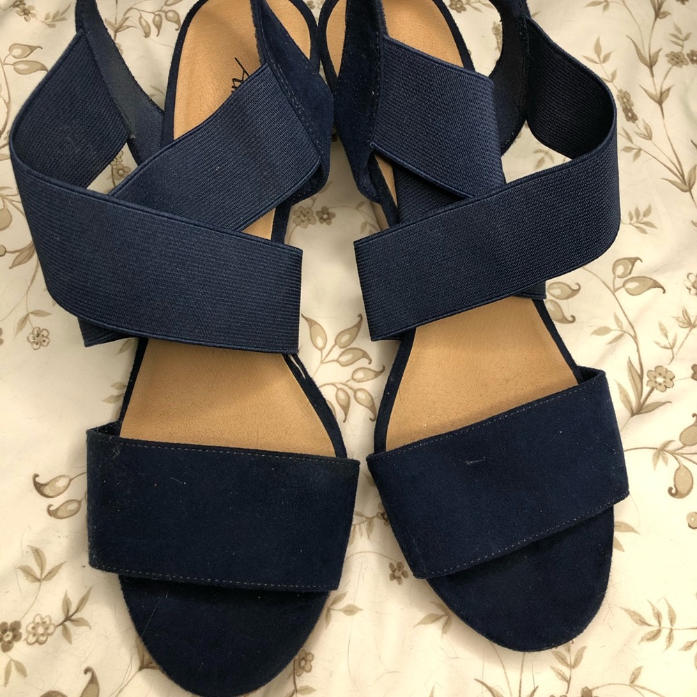 American Eagle cork wedge sandals